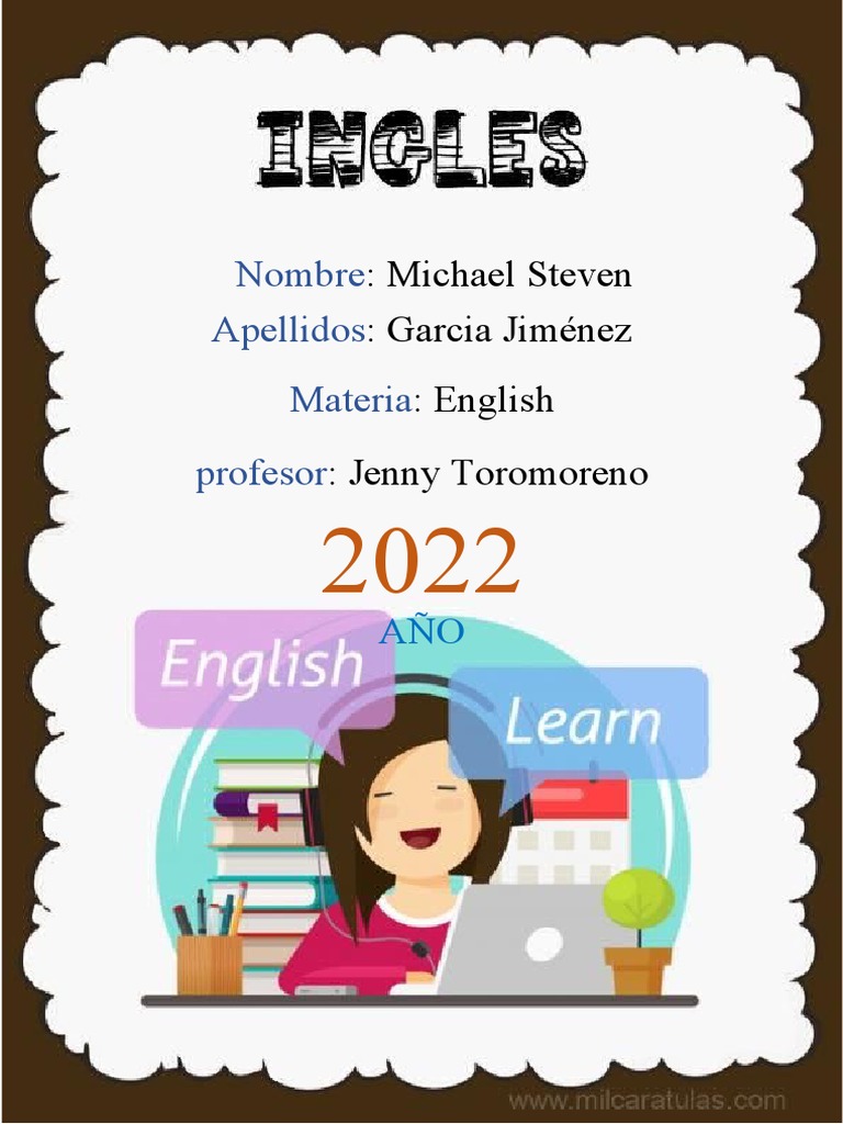Caratula de ingles en word 123 pdf
