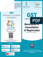 Cancellation of Registration in GST