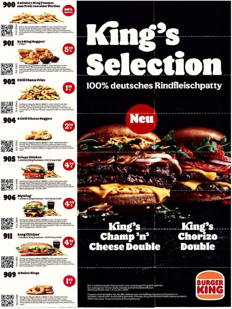Burger King Gutscheine Bis 6.1.2023 PDF