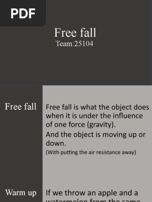 Free fall