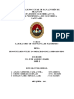 PESO UNITARIO SUELTO Y COMPACTADO DEL AGREGADO FINO