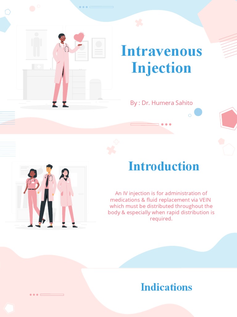 Intravenous Injection | PDF | Wellness | Science & Mathematics