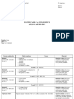 Planificare Calendaristica Clasa A V A Disciplina Istorie An Scolar 2022 2023