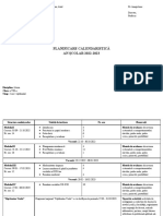 Planificare Calendaristica Clasa A VIII A Disciplina Istorie An Scolar 2022 2023