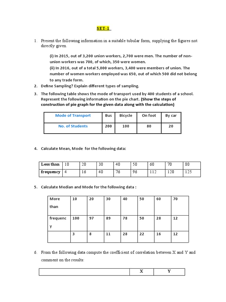 Stats Set1 PDF Cost Of Living Mean