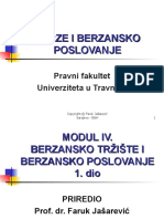 Bibp Modul IV Berzansko Tryiyte I Berzansko Poslovanje 1 Dio