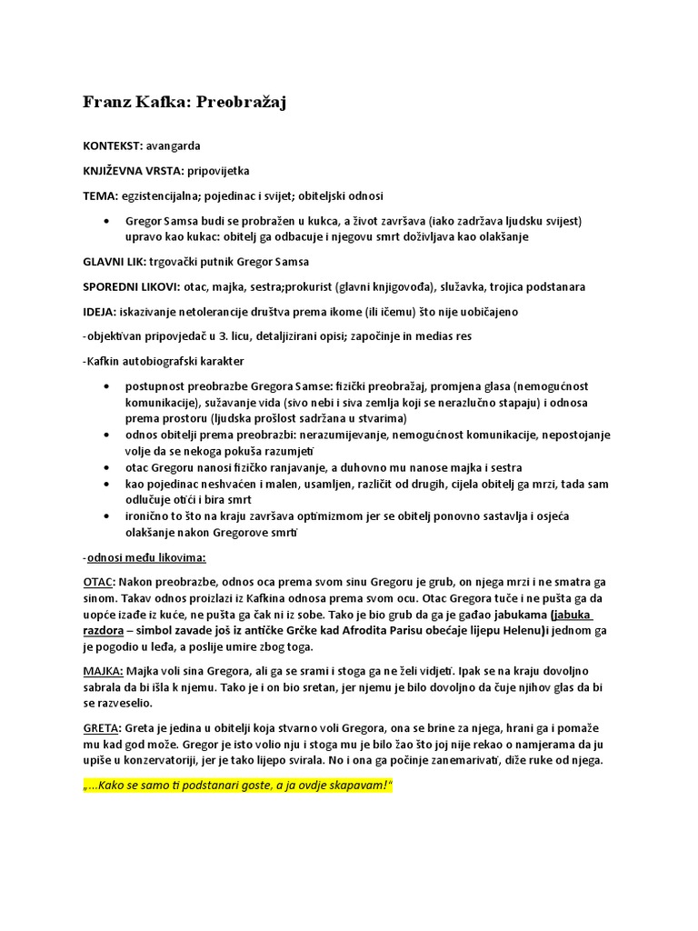 Preobrazba | PDF