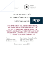 Análisis comparativo del rendimiento de plantas fotovoltaicas en Argentina adjudicadas en RenovAr 1 y 1.5