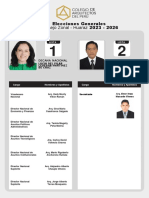 Elecciones Consejo Zonal Huaraz 2023-2026