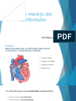 Uso y Manejo Del Desfibrilador