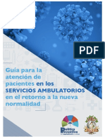 Guia para La Atencion de Pacientes en Los Servicios Ambulatorios en El Retorno A La Nueva Normalidad