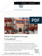 What Is Weighted Average Forecasting - Atlas Precision Consulting