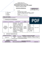 Sesión de Aprendizaje #1 - 4°