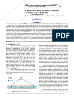 Performance Analysis of Node Placement in Linear Wireless Sensor Networks