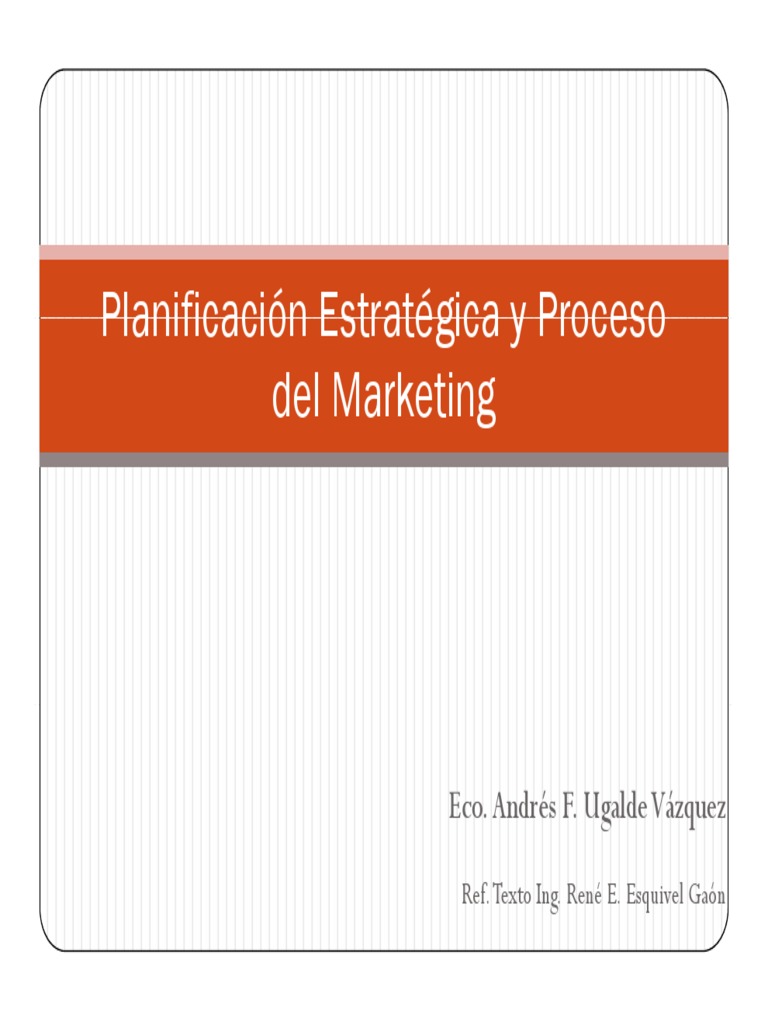 Planificación Estratégica y Proceso Del Marketing Presentación | PDF ...