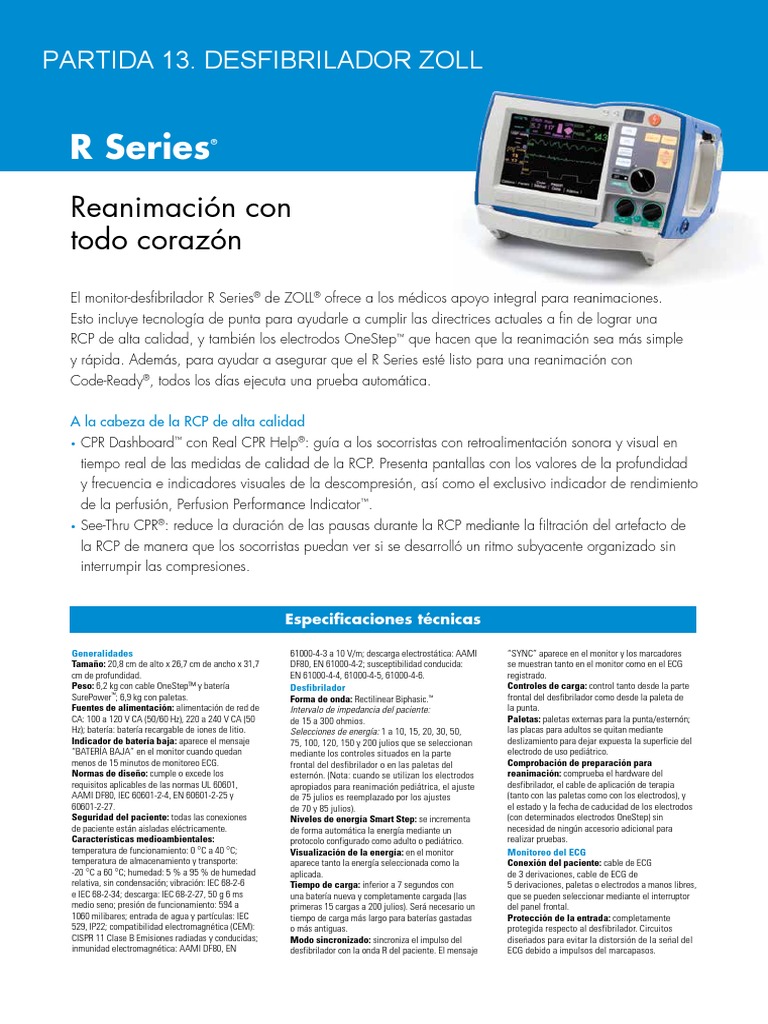 9656-0191-10 - R - Series - Spec - Sheet - Spanish-Pdf DESFIBRILADOR ...