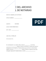 Informe Del Archivo General de Notarias