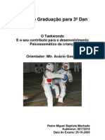 Pedro Machado - O Taekwondo   E o seu contributo para o desenvolvimento   Psicossomático da criança