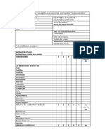 Ficha de Evaluación para Establecimeintos Hoteleros