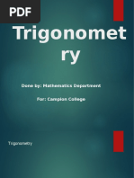 Trigonometry Ratios