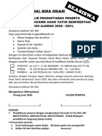 Formulir Pendaftaran Beasiswa Tahap Ke - 2