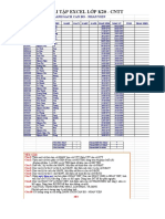 BÀI TẬP EXCEL 2