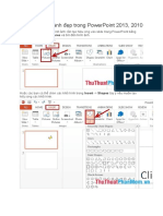 Tạo Hiệu Ứng Ảnh Đẹp Trong PowerPoint 2013