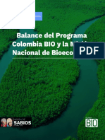 Balance - Colombia BIO - Misión de Bioeconomía