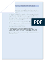 Intrucciones para Presentación de Trabajos PDF
