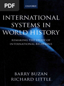 Buzan & Little (2000) International Systems in World History Remaking The Study of International Relations