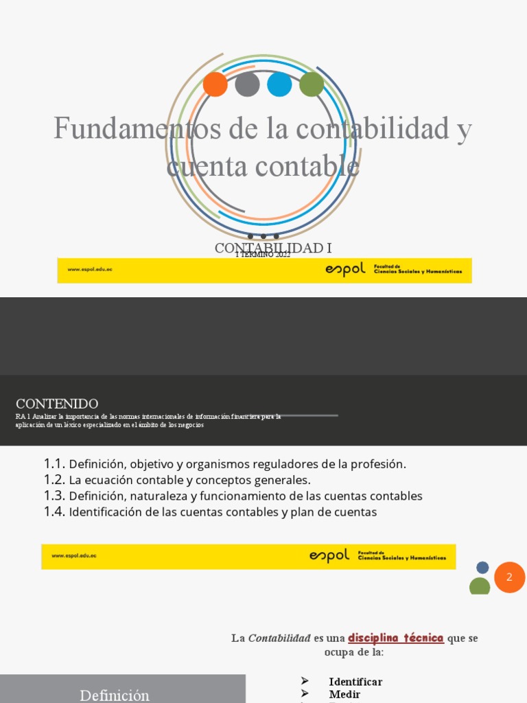 Fundamentos de La Contabilidad y Cuenta Contable | PDF | Contabilidad ...
