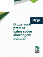 Cartilha Abordagem Policial 15x21cm Dpba