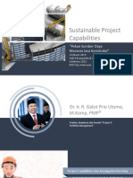 Sustainable Project Capabilities - Pekan SDM Jasa Konstruksi (Oleh; Dr. Ir. R. Gatot Prio Utomo, M.komp, PMP)