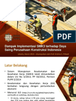 PPT Dampak Implementasi SMK3 Terhadap Daya Saing Perusahaan Konstruksi Indonesia (Oleh; Prof. Krishna S. Pribadi)