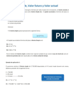 Formula Interes Simple y Compuesto