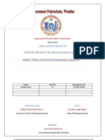 Bank management system micro-project report