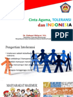 Materi Seminar ANti Intoleransi Dr. Rahmat Hidayat, MA