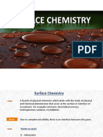 Surface Chemistry: Adsorption and Catalysis