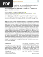 Austral Ecology - 2021 - Alves - Environmental Conditions Are More Effective Than Nutrient Availability and Spatial