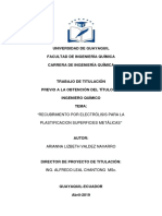 401-1371 - Recubrimento Por Electrolisis para La Plastificacion Superficies Metalicas