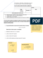 Aplicaciones de La Funcion Cuadratica Evaluacion 2 Medio