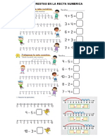 SUMAS EN LA RECTA NUMERICA