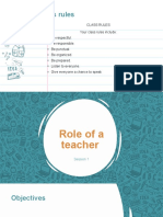 Role of A Teacher - Session 1