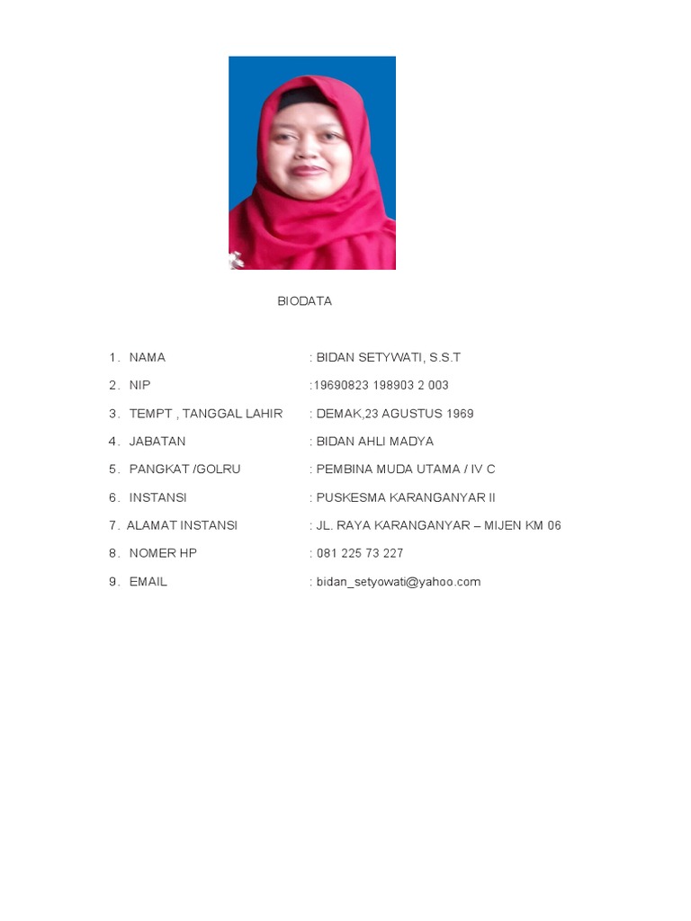 Biodata Pdf
