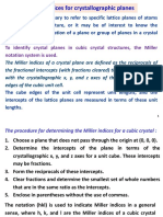 Miller Indices for Crystal Planes