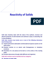 Reactivity of Solids-2021