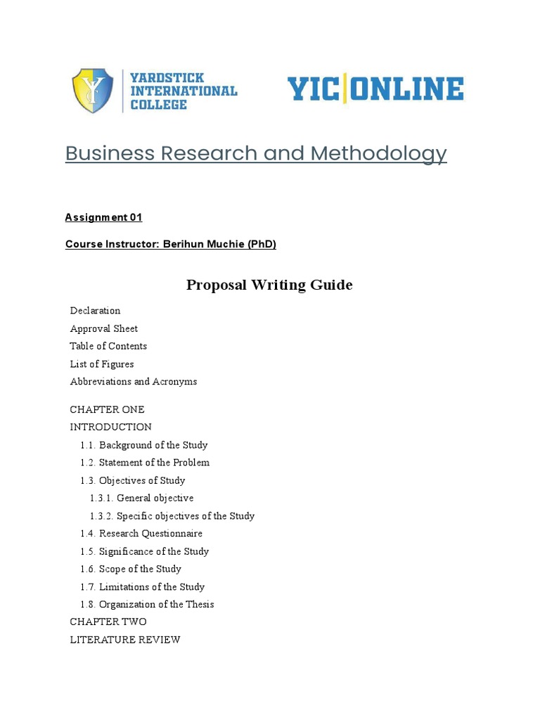 Business Research Proposal Guide | PDF | Career & Growth | Computers