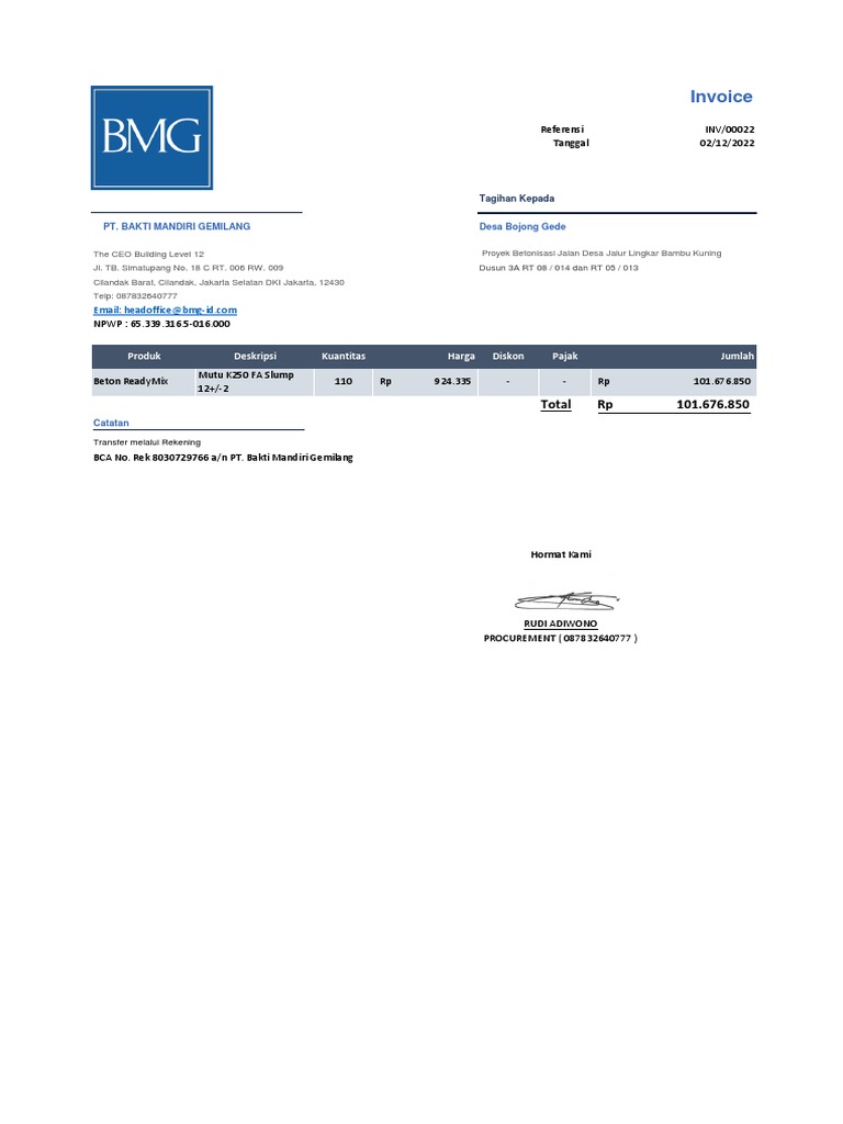 Invoice-INV 00022 | PDF