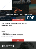 Spexster Pitch Deck Template