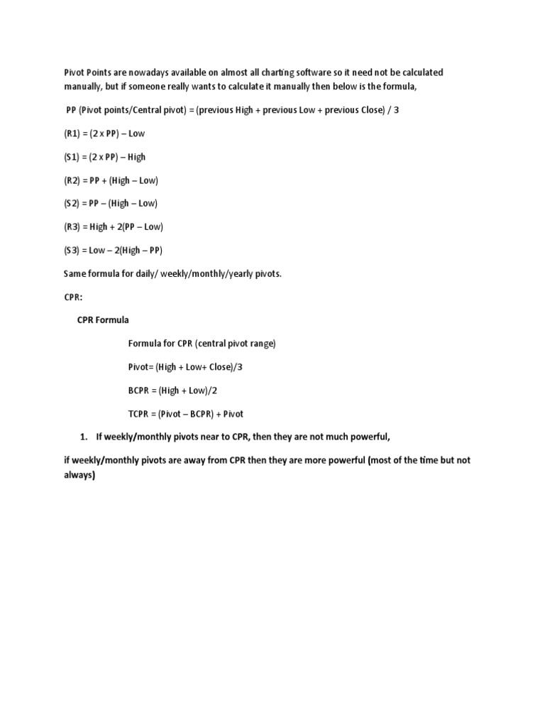 Understanding CPR in Trading Strategies | PDF | Financial Markets ...